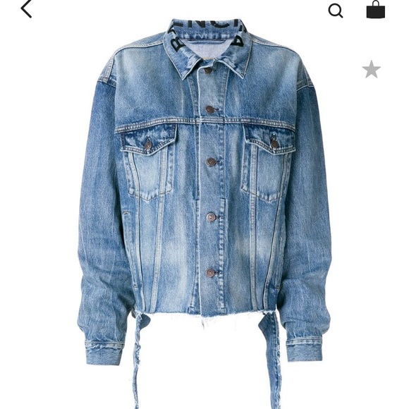mens balenciaga denim jacket